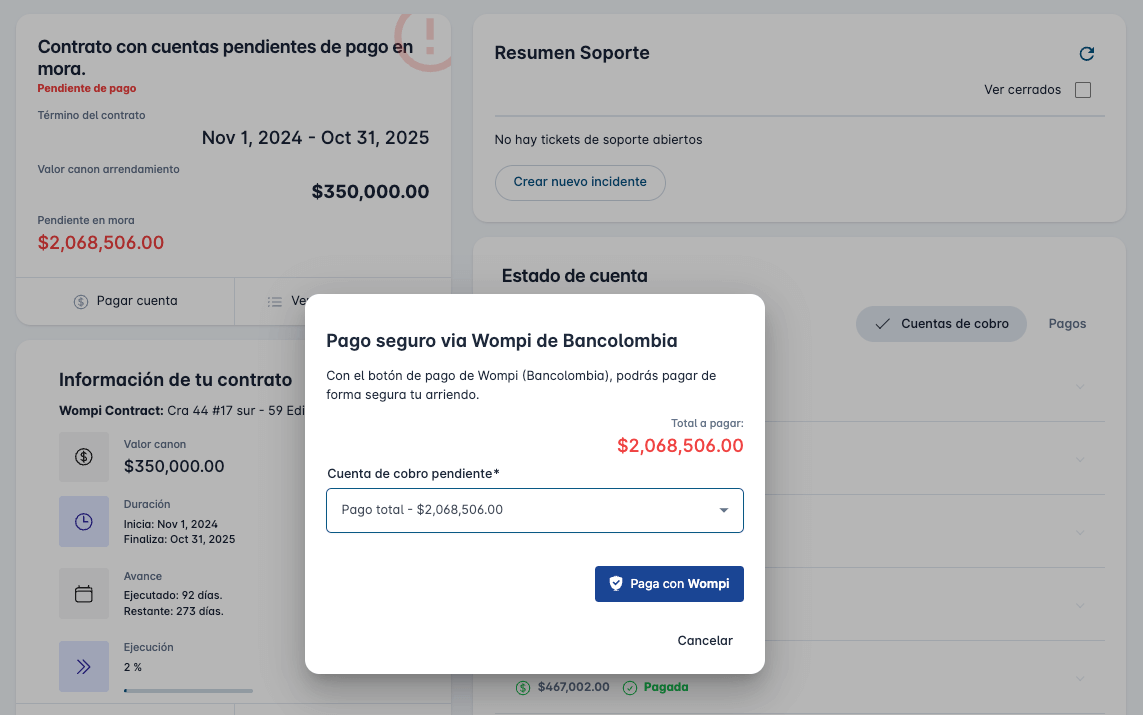 Portal arrendatarios